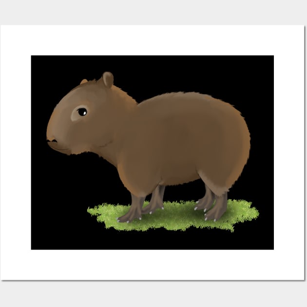 Capybara Wall Art by Fickle and Fancy